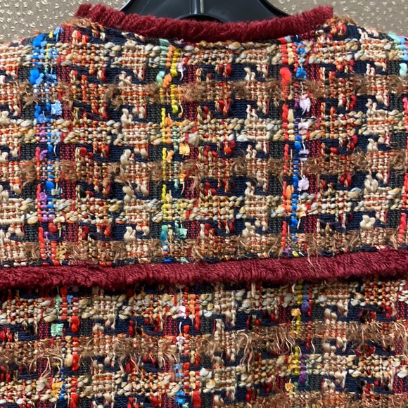 🔥🔥🔥Anthropologie Harlequin Tweed Blazer Jacket - Picture 13 of 16